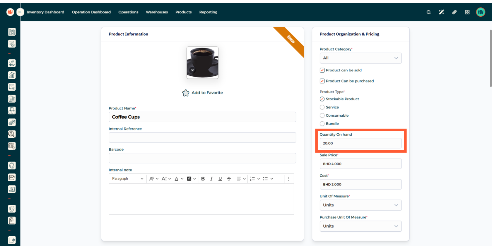 Step 2 - Create Purchase Order