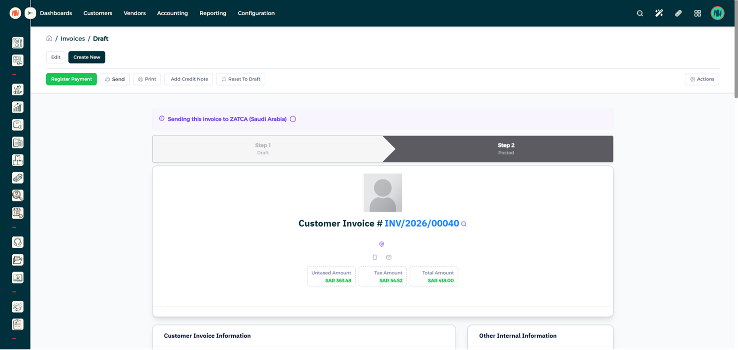 Step 4 - Check ZATCA Status